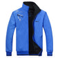 Autumn Mens Jacket Stand Collar Windbreaker Male Blue Baseball Jackets Casual Bomber Plus Size L-5XL