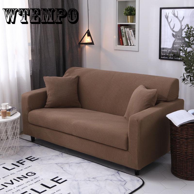 1/2/3/4Seater Stretch Fit Elastic Fabric Sofa Cover Couch Covers Spandex Sofa Protector Home Dector