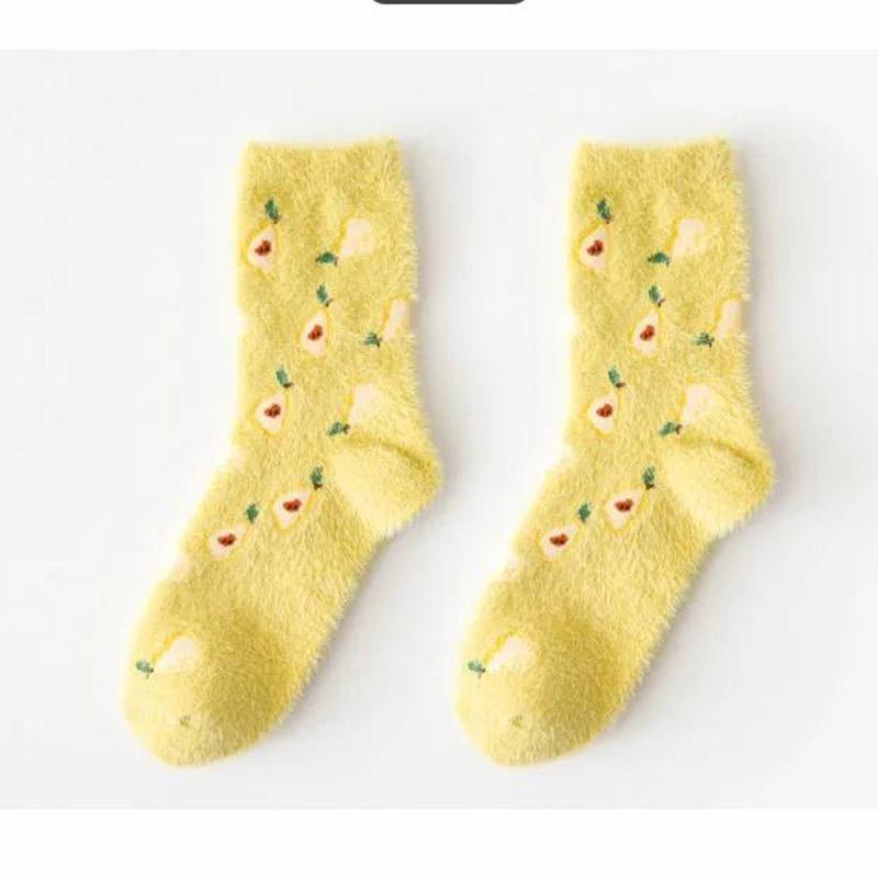 Mink Velvet Floor Socks Winter Women's Fur Socks Home Leisure Sleep Socks Thickened Plus Velvet Socks