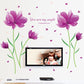 [Wall stickers] pruple lily wall stickers home decor living room bedroom window flowers decals art m