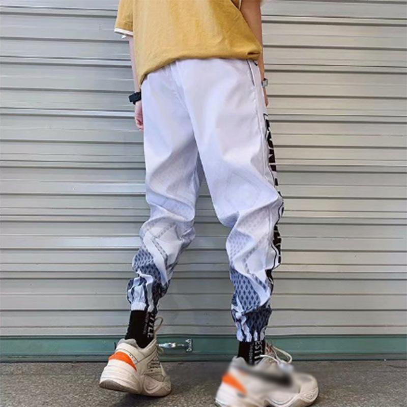 Gradient Color Pants Men's Autumn and Winter Sports and Leisure Loose Beam Harem Nine-point Pants