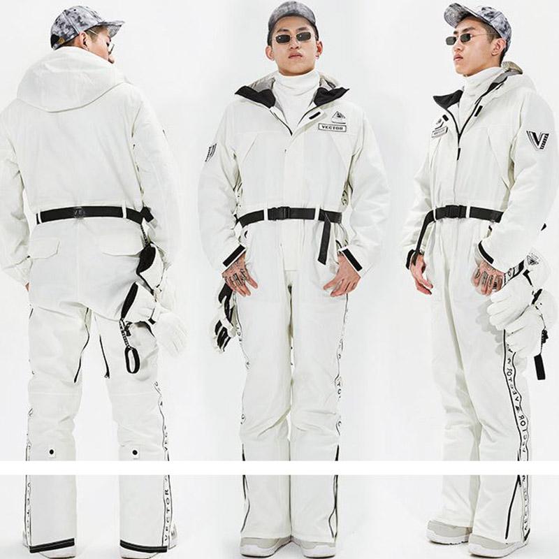 Neutral Ski Suit Warm, Breathable One-piece Snow Suit Winter Outdoor Windproof and Waterproof Ski Suit