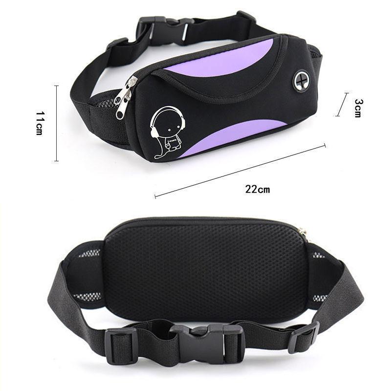 Sports Waist Bag Men and Women Running Mobile Phone Bag Ultra-thin Invisible Waterproof Outdoor Multi-function Belt Fashion Waist Bag