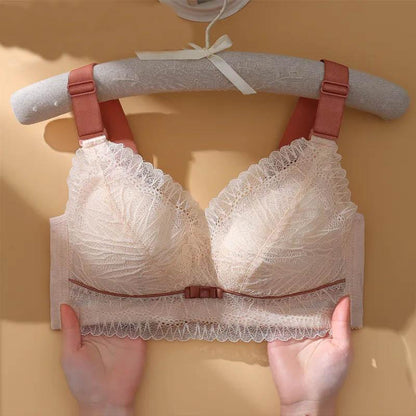 Full Cup Latex Underwear Women's Big Breasts Show Small Bras Without Steel Rings To Collect Auxiliary Breasts To Prevent Sagging and Gather Thin Bras