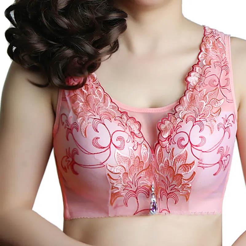 Ladies Beautiful Back No Steel Ring Large Size Bra Gather Thin Tube Top Full Cup Soft Comfortable Anti-sagging Anti-glare Bra