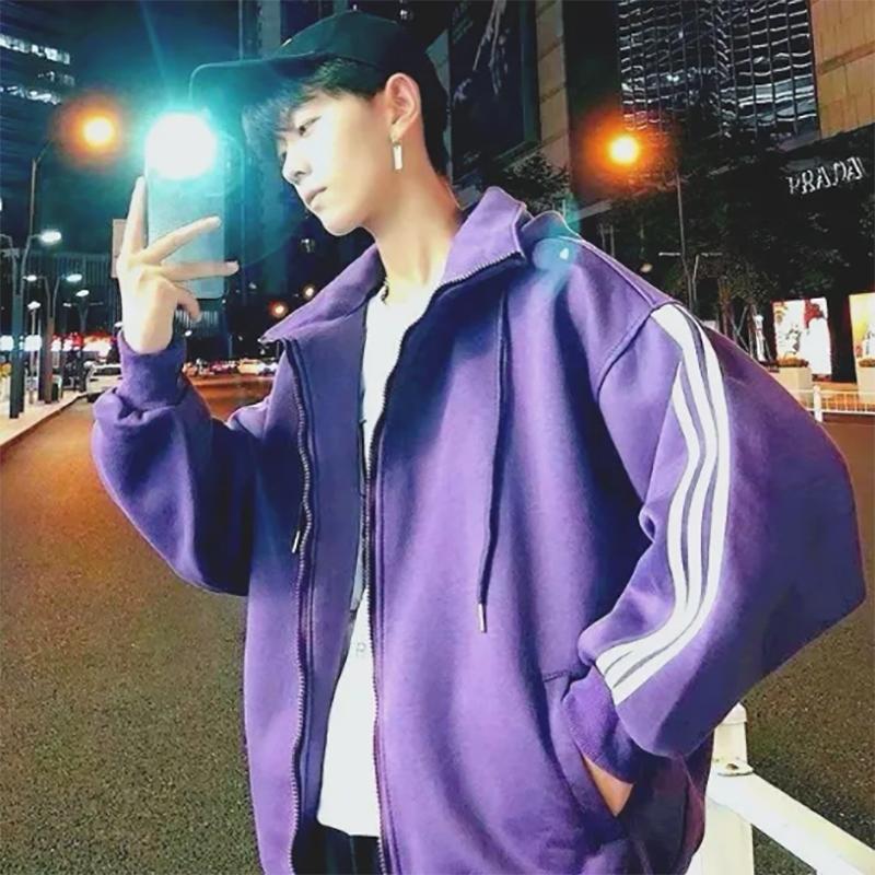 Sweater Men's Hooded Sweatshirts Autumn Slim Warm Jacket Korean Loose Hedging Couple Jacket Outwear