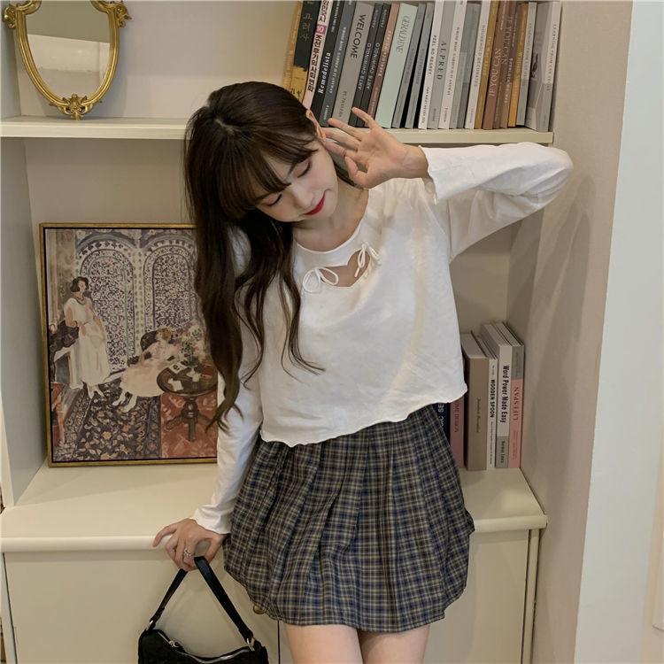 Womens Love Hollow Frill Loose Tops Blouse Casual Crew Neck Pullover T-Shirt