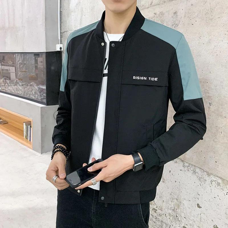 Men's Jacket Ins Spring and Autumn Handsome Top Casual Jacket Men's Youth Baseball Uniform