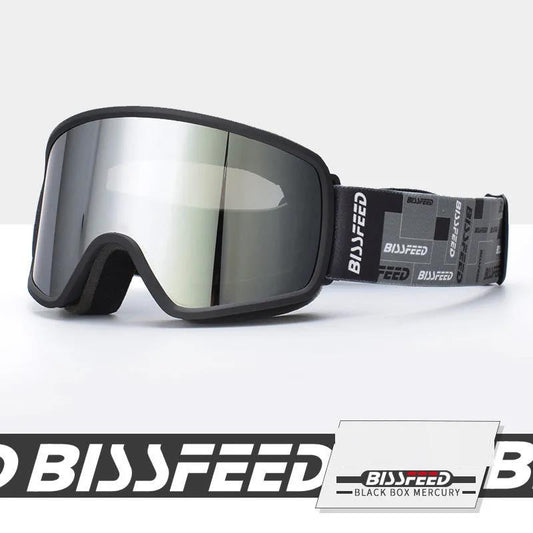Double-layer Ski Goggles Anti-fog Card Myopia Ski Goggles Goggles Men and Women Adult Snow Protection Windproof Outdoor Equipment