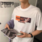 WTEMPO Tshirt Black Anime Top Clothing Pure  Soft Animal Print T-shirt White Unisex