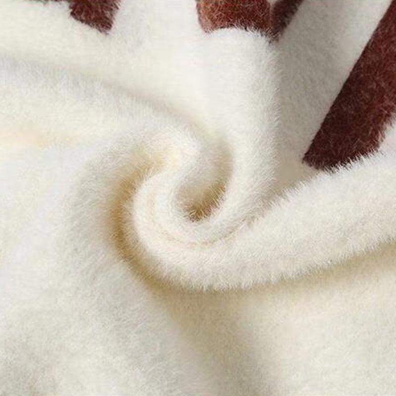 Fall/winter Solid Color Hooded Coat Slim Short Mohair Hooded Jacket