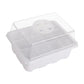 12 Holes Plastic Nursery Pots Planting Seed Tray Kit Plant Germination Box