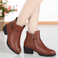 Winter Warm and Velvet Cotton Boots Middle-aged and Elderly Women's Boots Flat Non-slip Large Size Short Boots