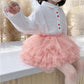 Girl Baby Lace  Cute and Sweet  Ruffle Elastic Waist Children's Skirts Princess Tutu A-line Skirt