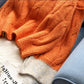 Coarse Wool Sweater Women's Short Loose Loose Outer Wear Twist Hedging Small Lazy Wind All-match Blouse Autumn and Winter Thickening