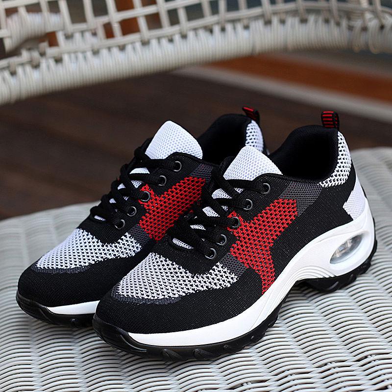 Women Vulcanized Shoes Summer Women's Sneaker 2020 Spring Summer Knitting Breathable Shoe Chunky Platform Sneakers Soft