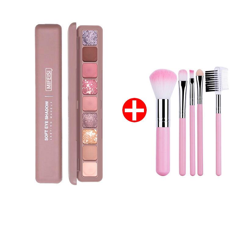 Portable Compact Waterproof and Anti Sweat Eye Shadow and Mascara Eyeliner Lipstick Suit