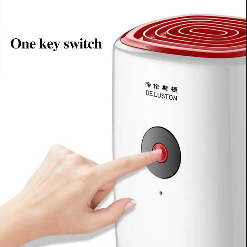 0.8L Smart Dehumidifier One Key Switch Air Dryer Silent Moisture Absorption Machine for Basement Cabinet 25W