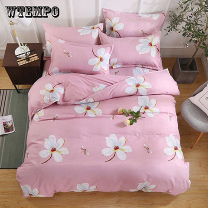 Brand Duvet Cover Sets Retro Blue Quilt Duvet Cover Bed Sheet Home Textile Bedroom