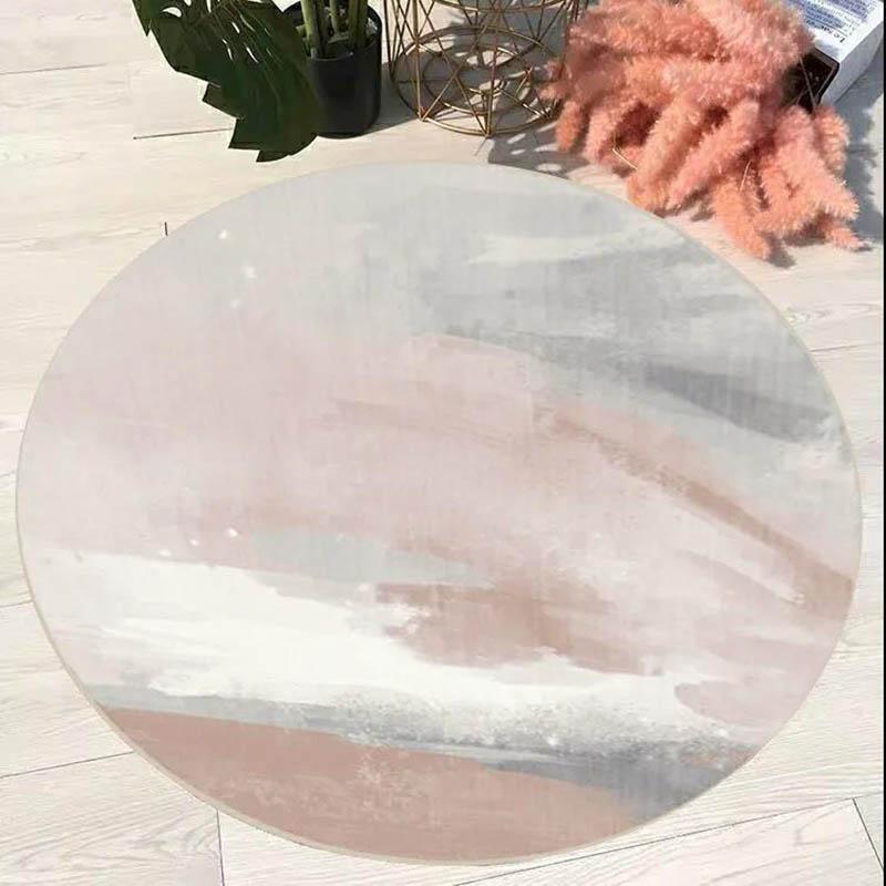 Round Carpet Living Room Large Area Mat High-grade Clothes Room Carpet Home Room Dressing Table Floor Mat Fashion Wind Water Wash