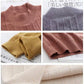 Autumn Winter Solid Color Loose Pullover Sweater Thick Women Half Turtleneck Base Sweater