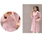 Fashionable Temperament Mid-length Fur Lamb Velvet Women's Cotton-padded Coat Winter Elegant Plus Velvet Thick Warm Suede Coat