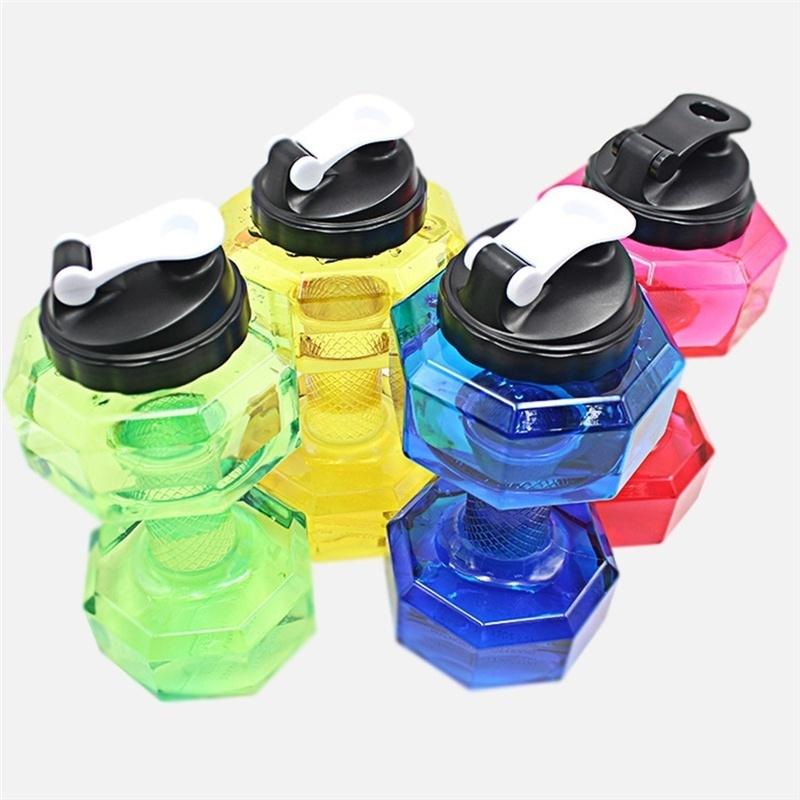 2.5L Dumbbells Shape High-Capacity Sports Water Bottle