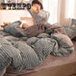 4pcs Bedding Set Stripe Bed Linen  Duvet Cover Set Pastoral Bed Sheet Duvet Cover