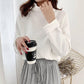Pofulove Winter Sweater Women Wild High-necked Sweatshirt Wearing Undershirt Student Loose Outerwear