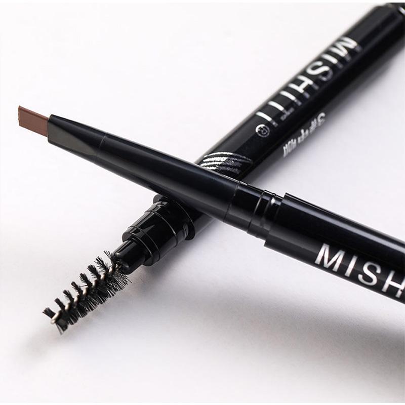 Multi-color Double-headed Eyebrow Pencil Novice with Waterproof and Sweat-proof Thin Head Long-lasting Non-smudge Natural Eyebrows