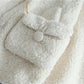 White Sweet Faux Lamb Wool Jacket Women Plus Velvet Thick Autumn and Winter Loose Sweater Warm Cardigan Jacket Casual Jacket