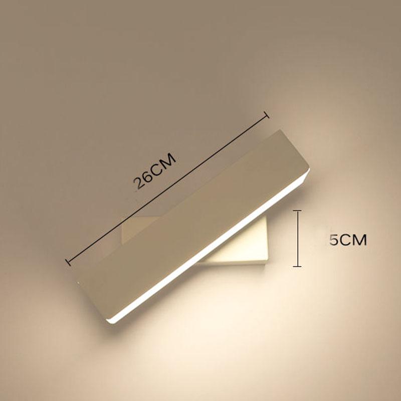 LED Wall Lamp 360 degree rotation adjustable bedside light Living room Wall Lamps Corridor decor