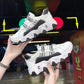 Spring Women's Shoes Sports Shoes Breathable Comfortable Non-slip Lightweight Korean Version  The White Shoes Female Students' Running Shoes