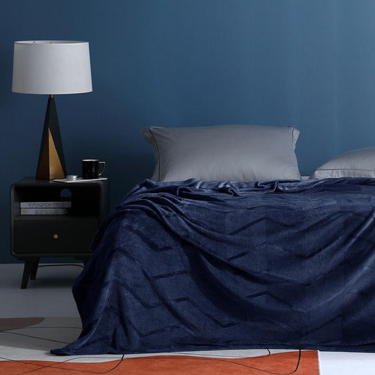 Flannel Embossed Double-sided Plus Fleece Warm and Breathable Blanket Coral Fleece Plus Fleece Warm Bed Sheet Siesta Blanket Sofa Decoration