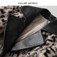 Winter Fashion Warmth Thick Leopard Grain Granular Fleece Faux Mink Fur Coat Women's Mid-length Slim Waist Coat Outwear
