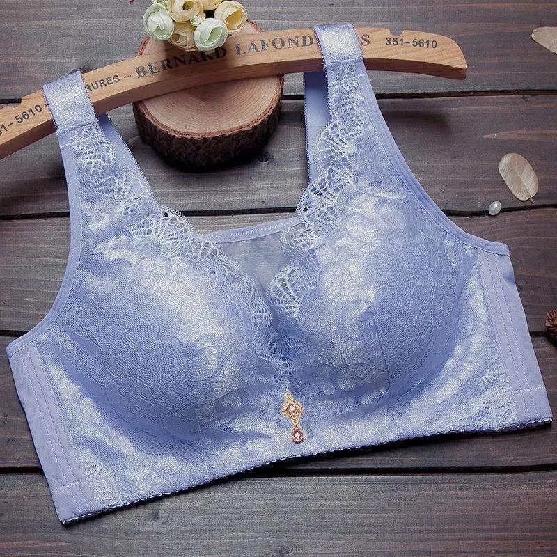 Thin Section Skin-friendly Breathable No Steel Ring Gathering Adjustment Side-retraction Anti-sagging Chest Women's Underwear Bra