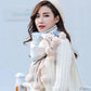 Cashmere Scarf for Women Femme Bandana Wool Women Ball Tassel Scarf for Ladies