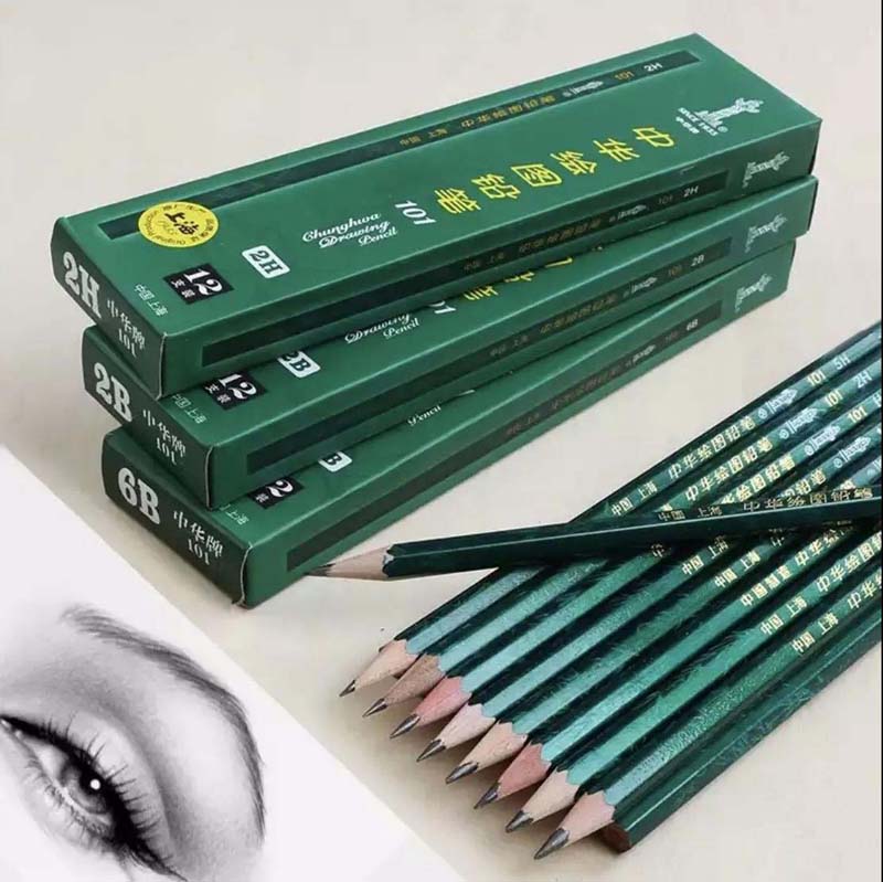 Drawing Exam 2b HB Pencil Student Non-toxic Sketch Pencil