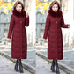 Mom Winter Coat Women's Coat Middle-aged Women's Padded Clothes Long Over-the-knee Padded Jacket