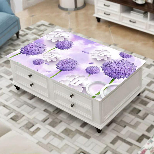 PVC 3D Three-dimensional Pattern Tablecloth Soft Plastic Dining Table and Coffee Table Mat Waterproof Oil-proof Anti-scald Disposable Household
