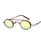 WTEMPO 2019 New Style Metal Steampunk Sunglasses Women Men Retro Removable lightweight Oval Sun Glas