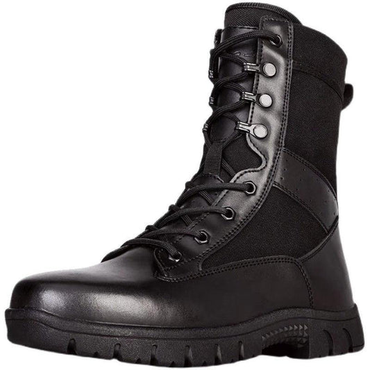 New Men's Ultra Light Spring Autumn Mountaineering Boots Breathable Tactical Boots High Martin Boots