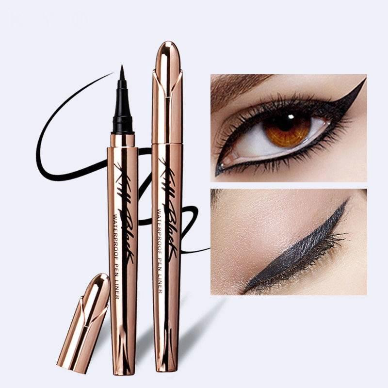 Non-blooming quick-drying thin head hard head eyebrow pencil eyeliner mascara full set of waterproof