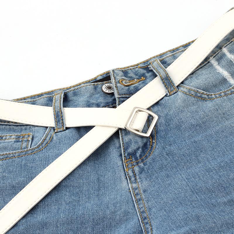 Skinny Waist Belt Fashion Women Lady Girl Thin Leather Narrow Waistband