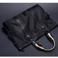 Business Briefcase Men Canvas Large Capacity Zipper Handbag Crossbody Bags Shoulder Computer Bag