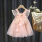 Baby Girl Summer Dress Children's Clothing Mesh Angel Princess Dress Fairy Girl Suspenders Birthday Dress Wings Fluffy DRESS