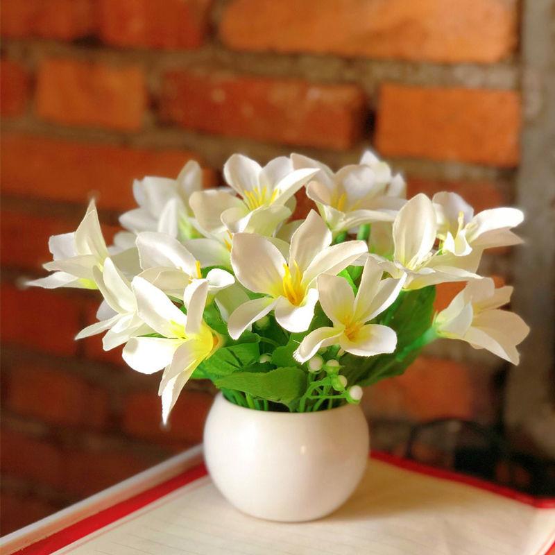 Artificial Flower Ceramic Set Fake Flower Potted Plant Home Furnishing Living Room Bedroom Furnishing Hotel Restaurant Decoration Floral Art