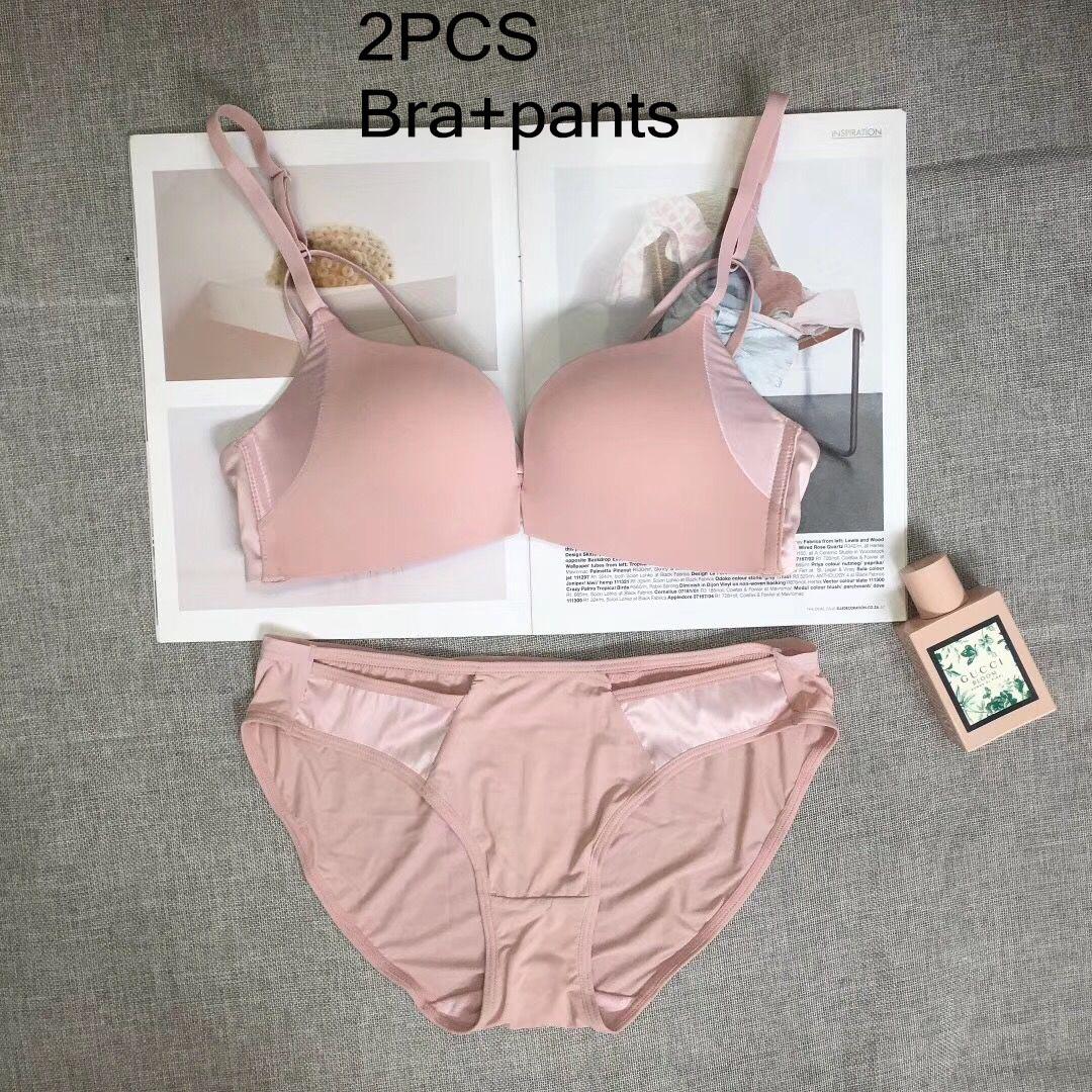 Lace Bra Set Women Lingerie Embroidery Push Up Brassiere Underwear Set Sexy Bra Gather Bra Panty Set