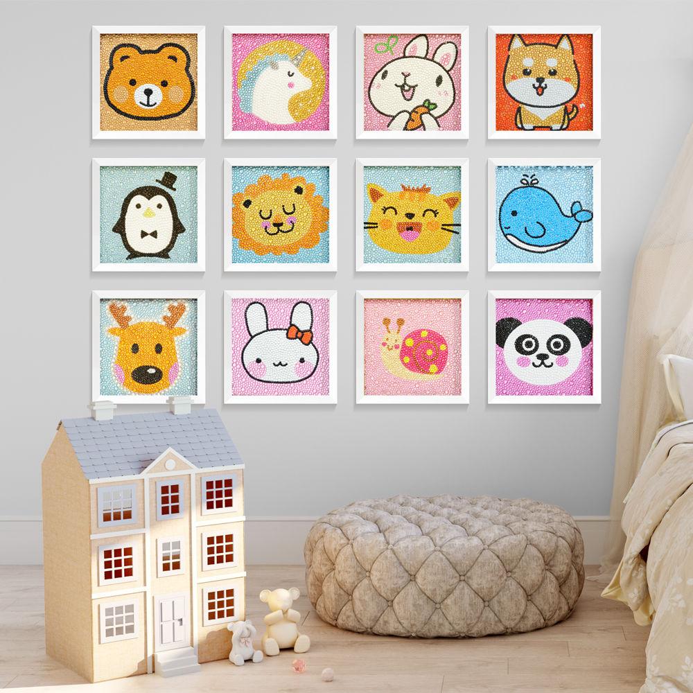 5D DIY Children's Diamond Painting Rhinestone Round Diamond Embroidery Home Decor Improve Relationship Family Activities
