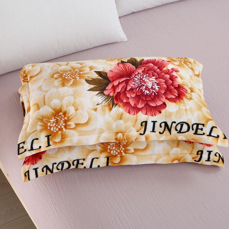 Flannel Pillow Case Pair of Adult Student Coral Fleece Pillow Case Pillow Case